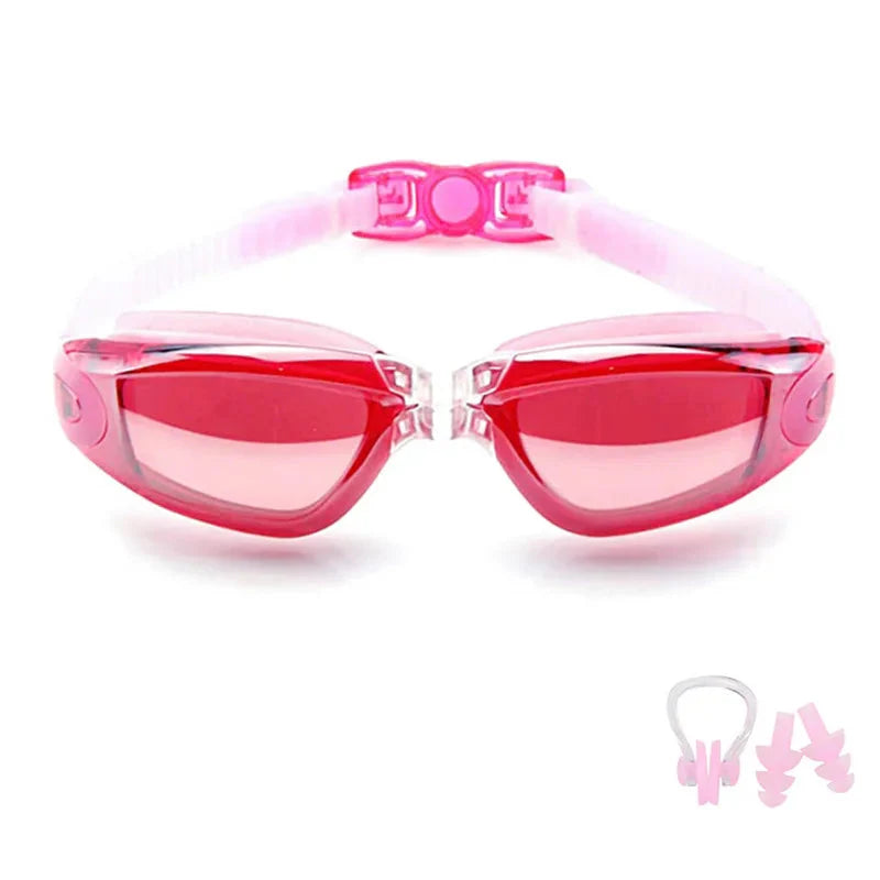 Swimming Goggles for Men & Women β Anti-Fog UV Protection, Waterproof, Adjustable Silicone Swim Goggles for Adults & Kids