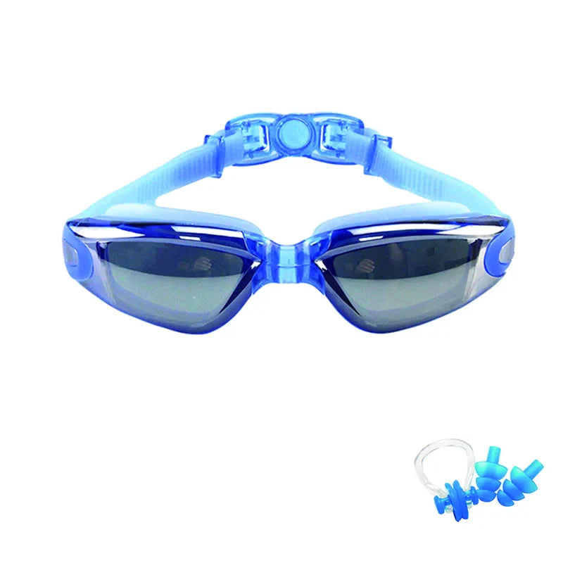 Swimming Goggles for Men & Women β Anti-Fog UV Protection, Waterproof, Adjustable Silicone Swim Goggles for Adults & Kids