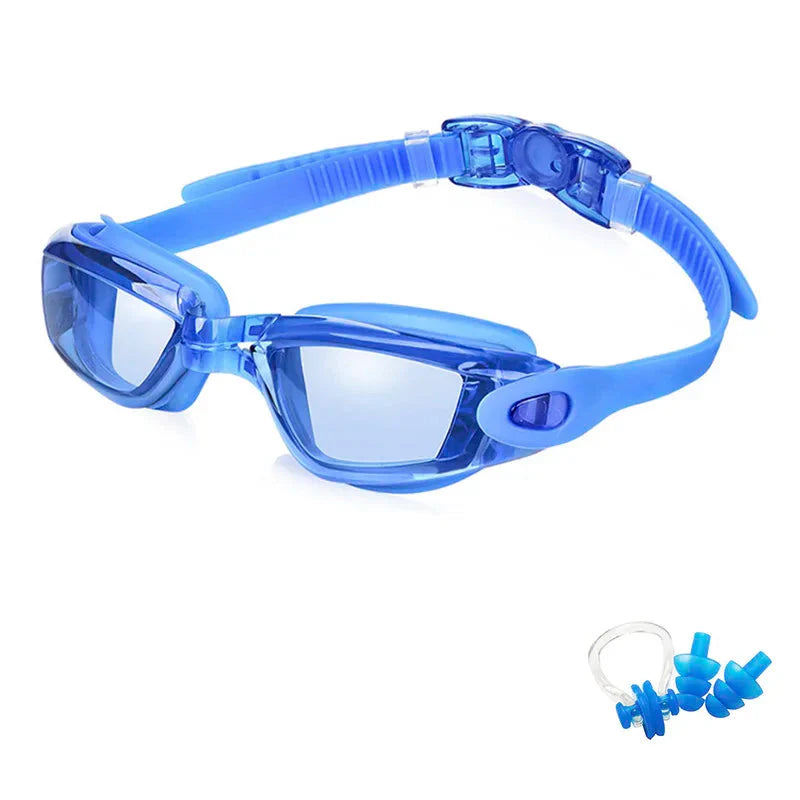 Swimming Goggles for Men & Women β Anti-Fog UV Protection, Waterproof, Adjustable Silicone Swim Goggles for Adults & Kids
