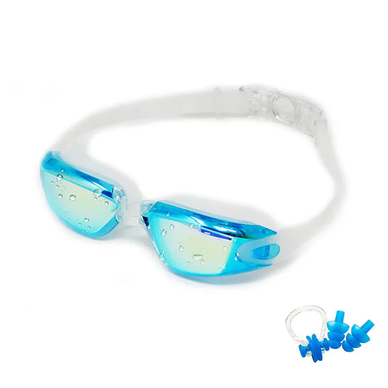 Swimming Goggles for Men & Women β Anti-Fog UV Protection, Waterproof, Adjustable Silicone Swim Goggles for Adults & Kids
