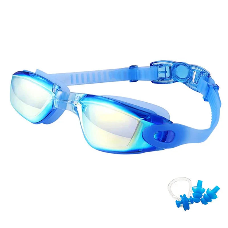 Swimming Goggles for Men & Women β Anti-Fog UV Protection, Waterproof, Adjustable Silicone Swim Goggles for Adults & Kids