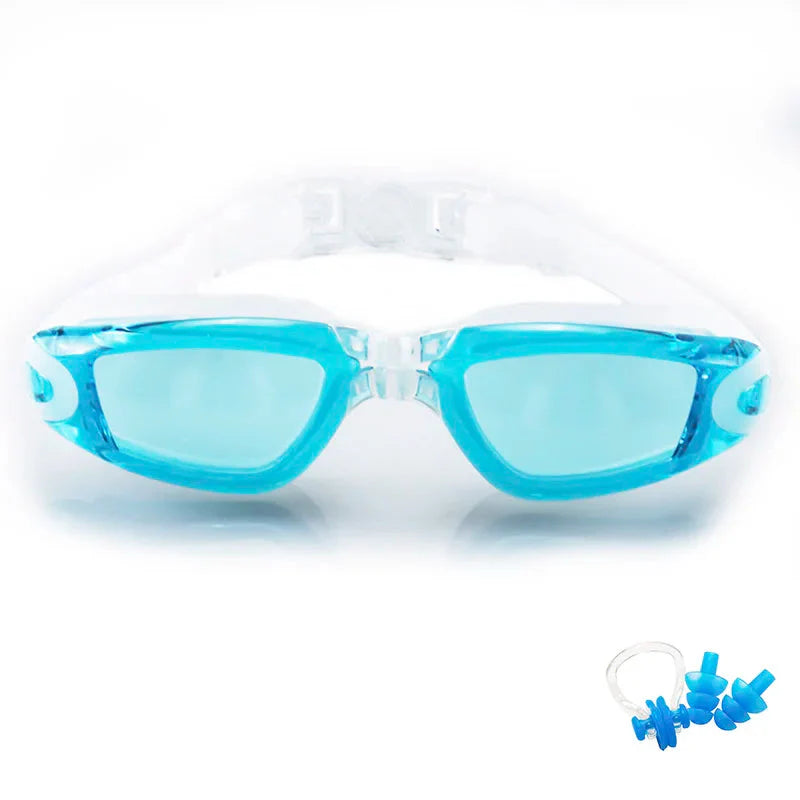 Swimming Goggles for Men & Women β Anti-Fog UV Protection, Waterproof, Adjustable Silicone Swim Goggles for Adults & Kids